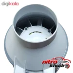 نمای جلو فن بین کانالی دمنده دو سرعته VLN با طراحی ویژه چیدمان صفحه و نشانگرها