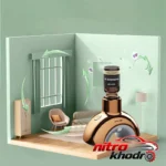 نمای جلو خوشبوکننده خودرو گرین لاین با رایحه گل و بامبو طراحی و جزئیات کلیدی