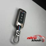 نمای جلو کاور ریموت فلزی ام آر جی مدل B11 برای میتسوبیشی لنسر طراحی و جزئیات کلیدی