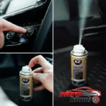 نمای جلو اسپری خوشبوکننده و ضدعفونی کننده کابین خودرو کی تو طراحی و جزئیات کلیدی