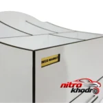 نمای کناری استند لوازم آرایشی دکو مارکت با طراحی زیبا پروفایل و ساختار