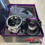 نمای جلو لنز چراغ جلو خودرو اتو استایل مدل BI LED چیدمان صفحه و نشانگرها