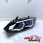 نمای جلو چراغ جلو خودرو گروه پژوهش صنعت مدرن مدل Transformed چیدمان صفحه و نشانگرها