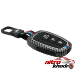 نمای جلو کاور ریموت خودرو ژیلو مدل SANTAFE_CRBON طراحی و جزئیات کلیدی