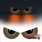 نمای جلو چراغ LED هوشمند خودرو مدل Devils Eye با قابلیت شارژ USB چیدمان صفحه و نشانگرها