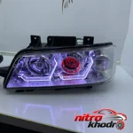 نمای جلو چراغ جلو اسپرت پژو 405 گروه پژوهش صنعت مدرن چیدمان صفحه و نشانگرها