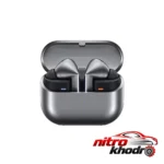 نمای جلو هدفون بلوتوثی سامسونگ Galaxy Buds3 Pro با نویز کنسلینگ فعال چیدمان صفحه و نشانگرها
