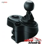نمای جلو دسته دنده لاجیتک Driving Force با طراحی ارگونومیک طراحی و جزئیات کلیدی