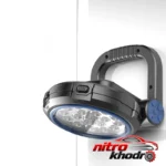 نمای جلو پروژکتور نور اضطراری CS-A03 با پاوربانک داخلی چیدمان صفحه و نشانگرها