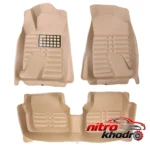 نمای جلو کفپوش پنج بعدی خودرو MHA با چرم ضد سایش برای دنا پلاس طراحی و جزئیات کلیدی