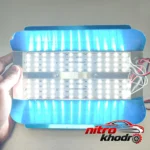 نمای جلو چراغ سیار خودرو کمپینک با بدنه فلزی ضدآب چیدمان صفحه و نشانگرها