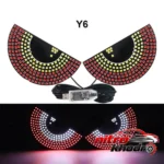 نمای جلو چراغ LED هوشمند تزئینی خودرو مدل Devils Eye چیدمان صفحه و نشانگرها