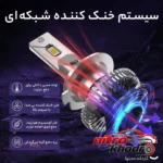 نمای جلو هدلایت کانپکس مدل M8 Pro با نور یخی و مقاوم در برابر آب چیدمان صفحه و نشانگرها