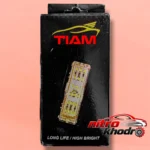 نمای جلو چراغ سقف خودرو تیام مدل Limo.YLW با لامپ LED چیدمان صفحه و نشانگرها