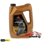 نمای جلو روغن موتور بنزینی نفت پارس تمام سنتتیک باکیفیت طراحی و جزئیات کلیدی