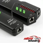 نمای کناری تستر کابل شبکه مستک مدل WT-58D با قابلیت ردیابی ولتاژ عمق قاب و پروفایل