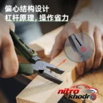 نمای بسته بندی انبردست دلی با بدنه کروم-وانادیوم و حداکثر باز شدن 33mm برچسب و بسته بندی