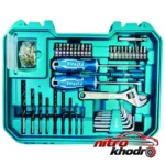 نمای کناری پیچ گوشتی شارژی توتال با باتری لیتیوم و لامپ LED عمق قاب و پروفایل
