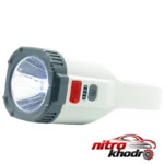 نمای کناری چراغ قوه دستی LED چند رنگ با پوشش لاستیکی عمق قاب و پروفایل
