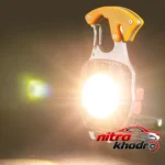 نمای کناری چراغ قوه W5147 دستی LED با نور چند رنگ عمق قاب و پروفایل