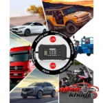 نمای بسته بندی شارژر باتری خودرو مدل RJ-C121501A با قابلیت های ویژه برچسب و بسته بندی