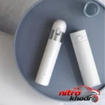 نمای جلو جارو شارژی شیائومی با طراحی فشرده و کارآمد چیدمان صفحه و نشانگرها