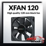 نمای کناری فن کیس دیپ کول مدل XFan با سرعت 1300RPM عمق قاب و پروفایل