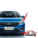 نمای کناری چراغ جلو چپ خودرو چری با کیفیت مناسب آریزو 5 عمق قاب و پروفایل