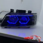 نمای کناری چراغ جلو پژو 405 گروه پژوهش صنعت مدرن مدل 3D-Wolf عمق قاب و پروفایل