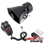 نمای کناری بوق آژیر پلیسی خودرو الکتریکی مدل KX-100w عمق قاب و پروفایل