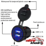 نمای بسته بندی کلید usb شارژ مناسب برای تمام خودروها برچسب و بسته بندی