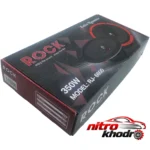 نمای بسته بندی میدرنج خودرو راک مدل RJ-6600 با صدای شفاف و قدرتمند برچسب و بسته بندی