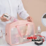 نمای بسته بندی کیف لوازم آرایش دخترانه Wg مجموعه سه عددی برچسب و بسته بندی