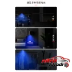 نمای کناری چراغ سقف خودرو اکی یس LED چند رنگ اسپرت عمق قاب و پروفایل
