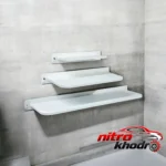 نمای بسته بندی شلف دیواری خونه خاص با پایه مخفی - مجموعه 3 عددی برچسب و بسته بندی