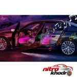 نمای در اتاق کیت نورپردازی داخل خودرو دریم لایت مدل Musical سبک دیواری و مرجع اندازه