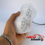 نمای کناری پروژکتور ال ای دی دو حالته 18 وات مدل فلش زن عمق قاب و پروفایل