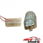 نمای جلو چراغ سقف و صندوق خودرو تک لایت مدل AM 5964 چیدمان صفحه و نشانگرها