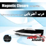 نمای بسته بندی جای دستمال کاغذی خودرو چرمی با نگهدارنده خودکار برچسب و بسته بندی