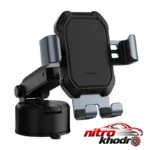نمای جلو پایه نگهدارنده گوشی موبایل باسئوس با قابلیت چرخش 360 درجه طراحی و جزئیات کلیدی