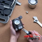 نمای جزئیات جعبه ابزار هوتو با دریل بی سیم و محفظه های کاربردی حرکت و نصب پشتی
