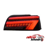 نمای جزئیات چراغ خطر عقب شاهین مدل NX با کیفیت برای پژو پارس حرکت و نصب پشتی