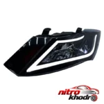نمای جزئیات چراغ جلو خودرو گروه پژوهش صنعت مدرن مناسب ساینا و کوئیک حرکت و نصب پشتی