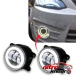 نمای جزئیات چراغ مه شکن و پرژکتور خودرو چیکال مدل تایگر حرکت و نصب پشتی