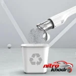 نمای جزئیات جارو شارژی دستی توبیز با باتری داخلی و ضد آب حرکت و نصب پشتی