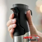 نمای جزئیات گوشت کوب برقی چندکاره بوش با توان 1000 وات و طراحی مدرن پرداخت و جزئیات مواد