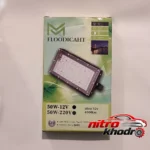 نمای جزئیات پروژکتور سیار خودرو با گیره اتصال به باتری حرکت و نصب پشتی