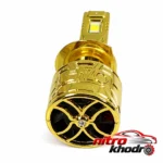 نمای جزئیات هدلایت خودرو لنزو مدل V125 PRO MAX با نور سفید حرکت و نصب پشتی
