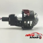 نمای جزئیات لنز چراغ خودرو زیمر مدل Z3 MAX با دو لیزر و نور سفید حرکت و نصب پشتی