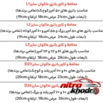 نمای جزئیات محافظ باتری خودرو مدل L2 با جنس نمد دو لایه پرداخت و جزئیات مواد